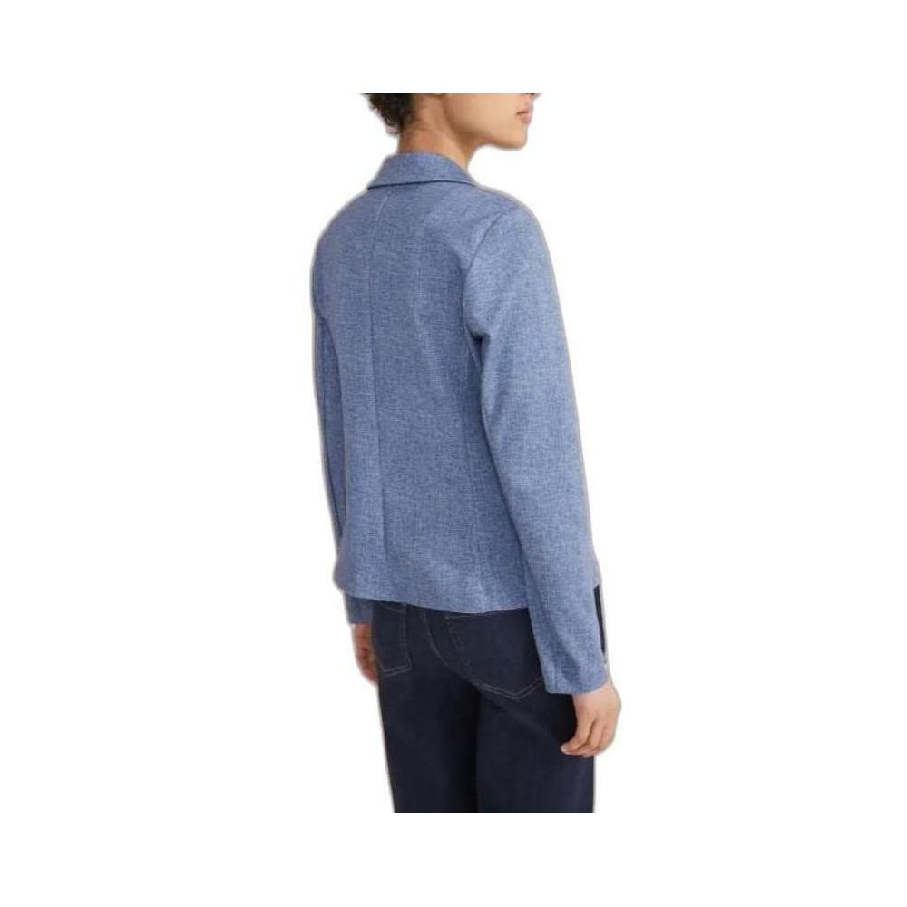 Blauer Polyester-Blazer