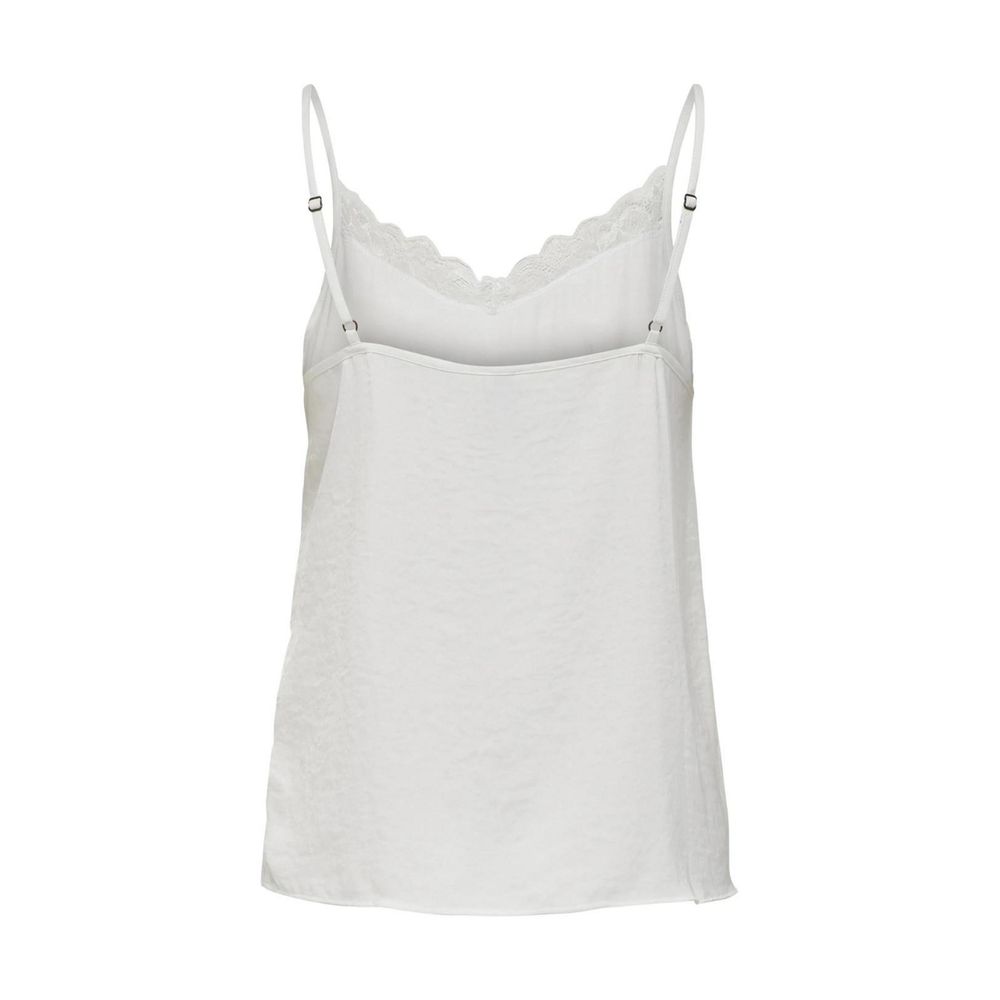 White Polyester Tank Top