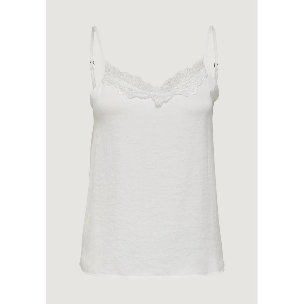 White Polyester Tank Top