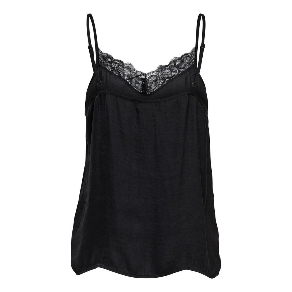 Black Polyester Tank Top