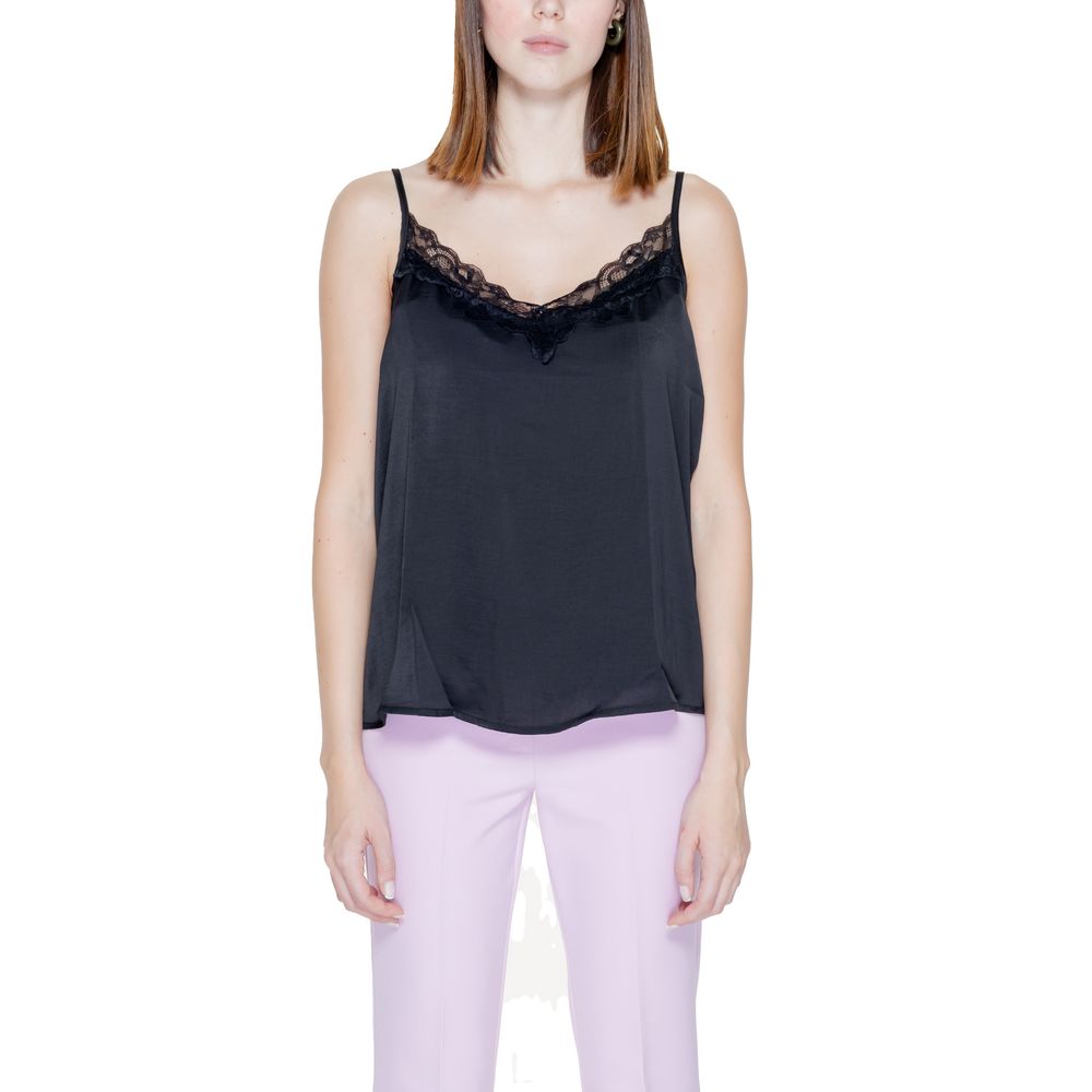 Black Polyester Tank Top