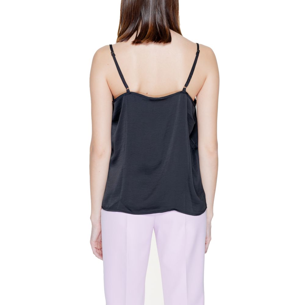 Black Polyester Tank Top