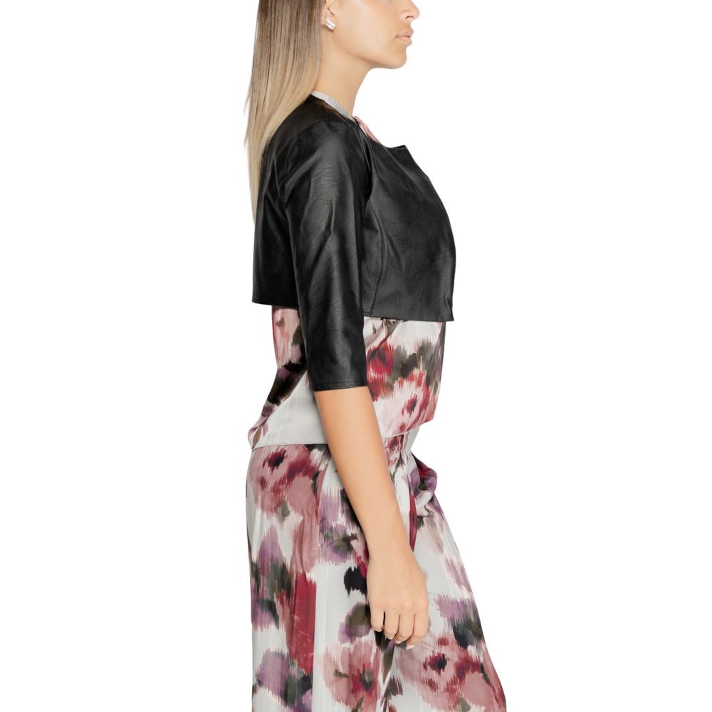 Schwarzer Cardigan aus Polyethylen