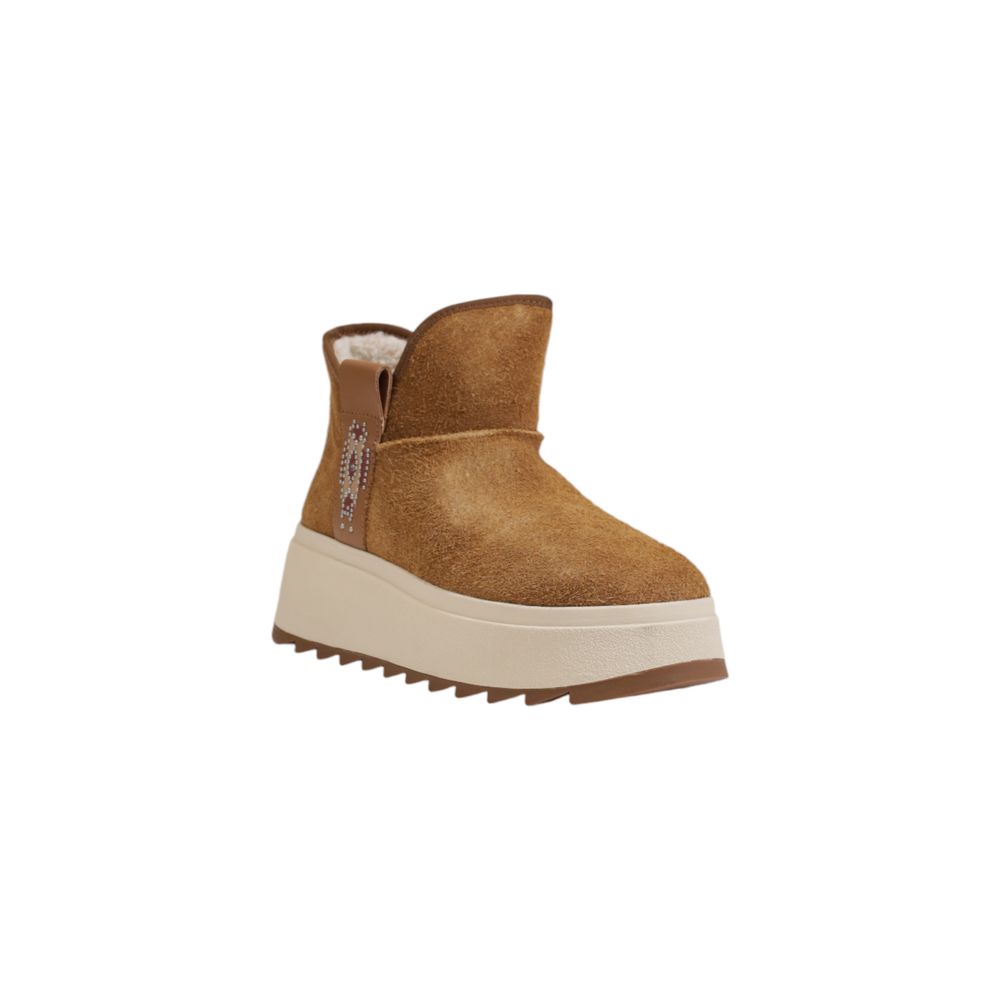 Braune Wildleder-Stiefeletten