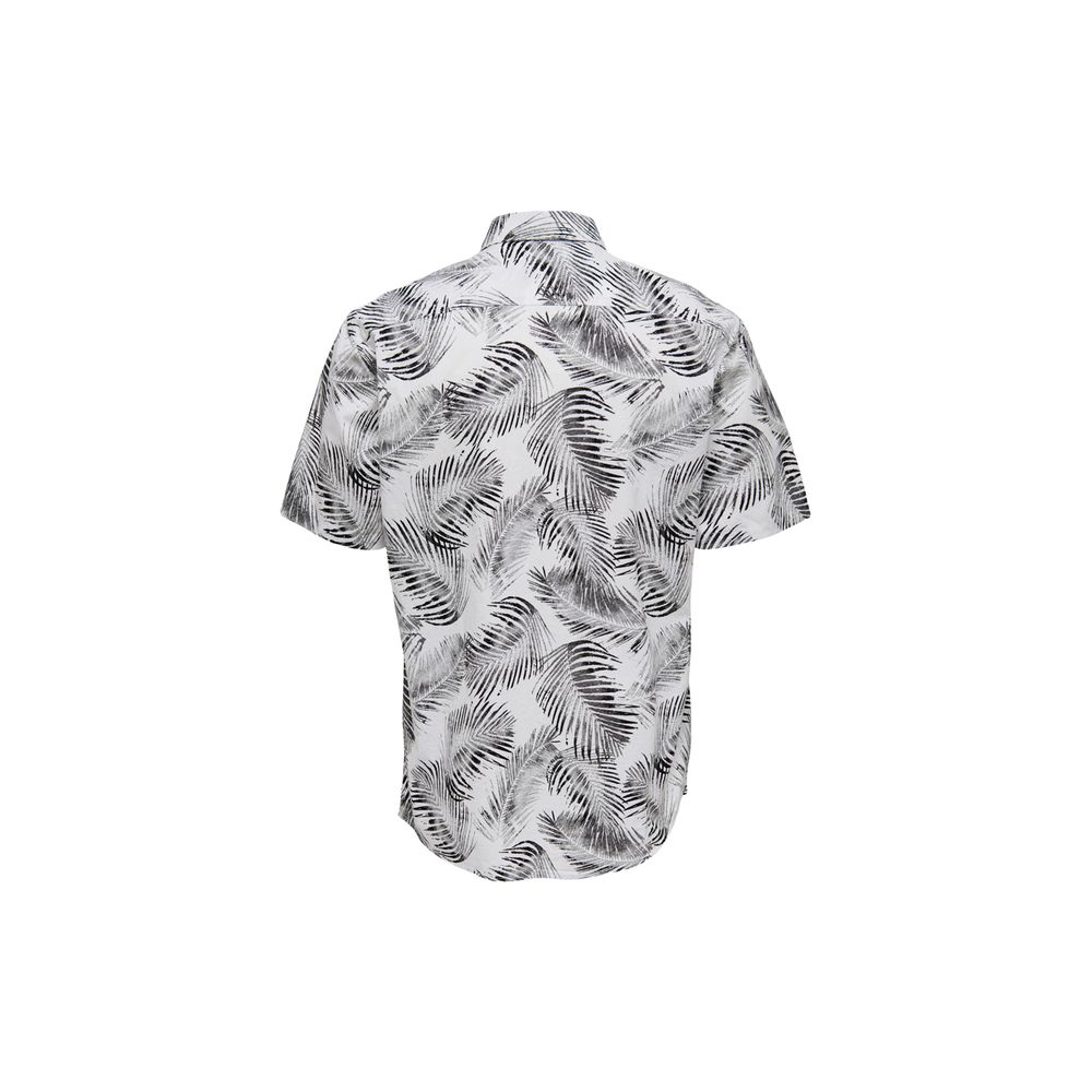 Weißes Kurzarmshirt aus Baumwolle