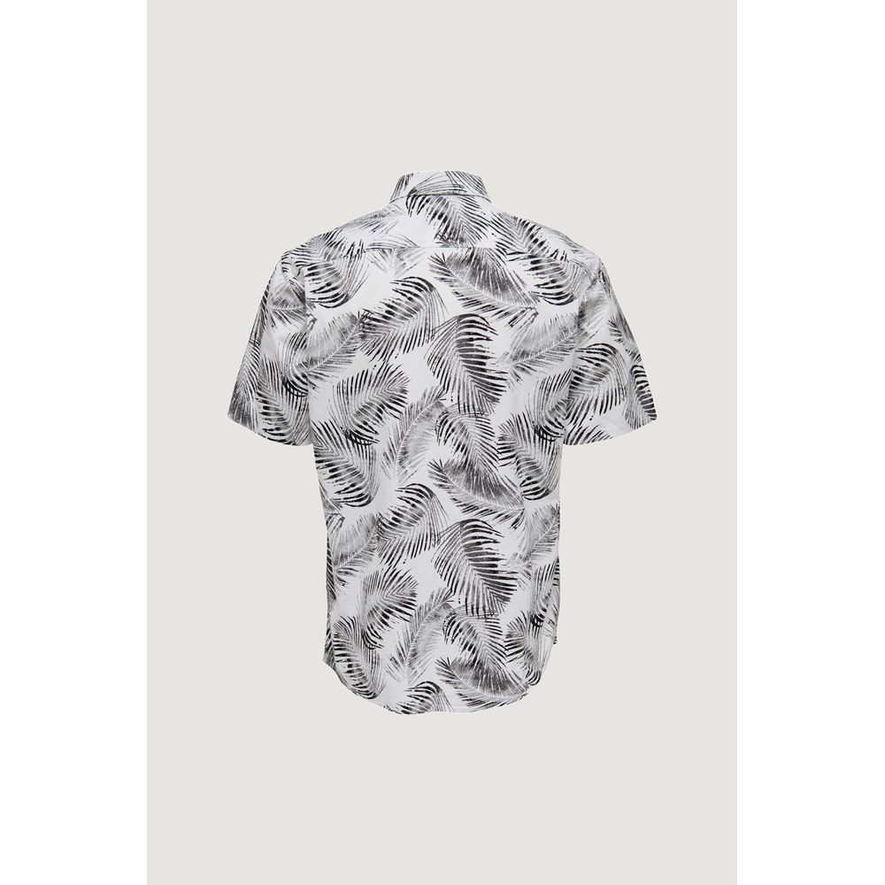 Weißes Kurzarmshirt aus Baumwolle