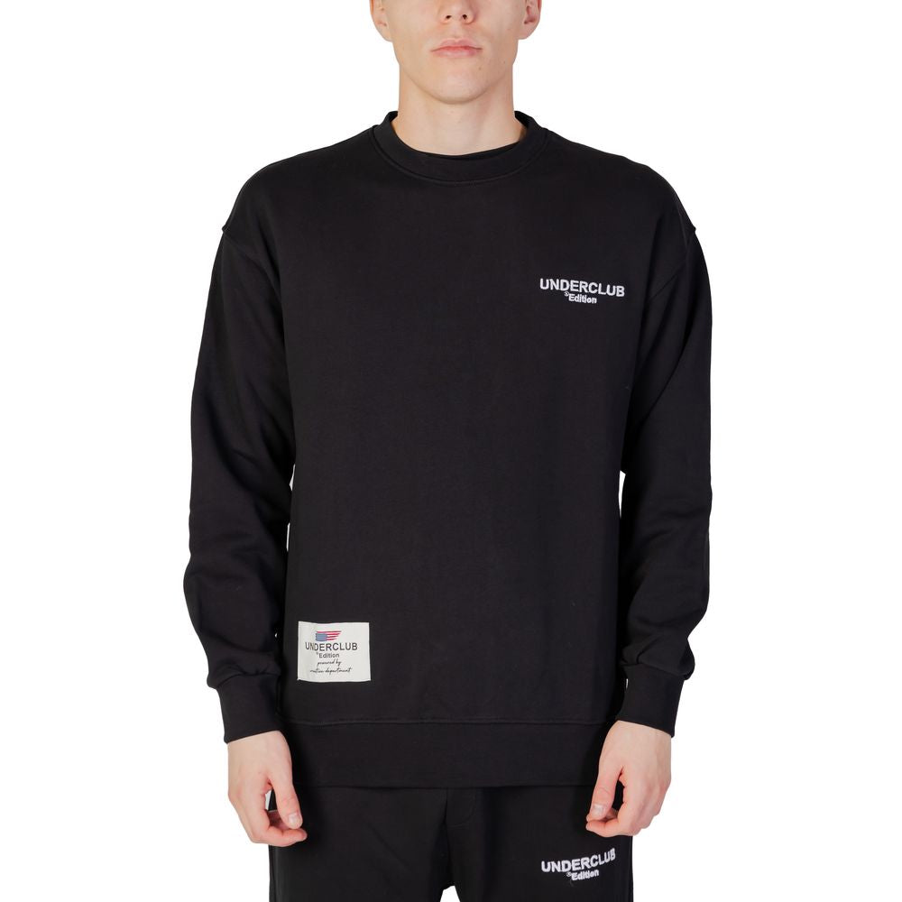 Schwarzes Baumwoll-Sweatshirt