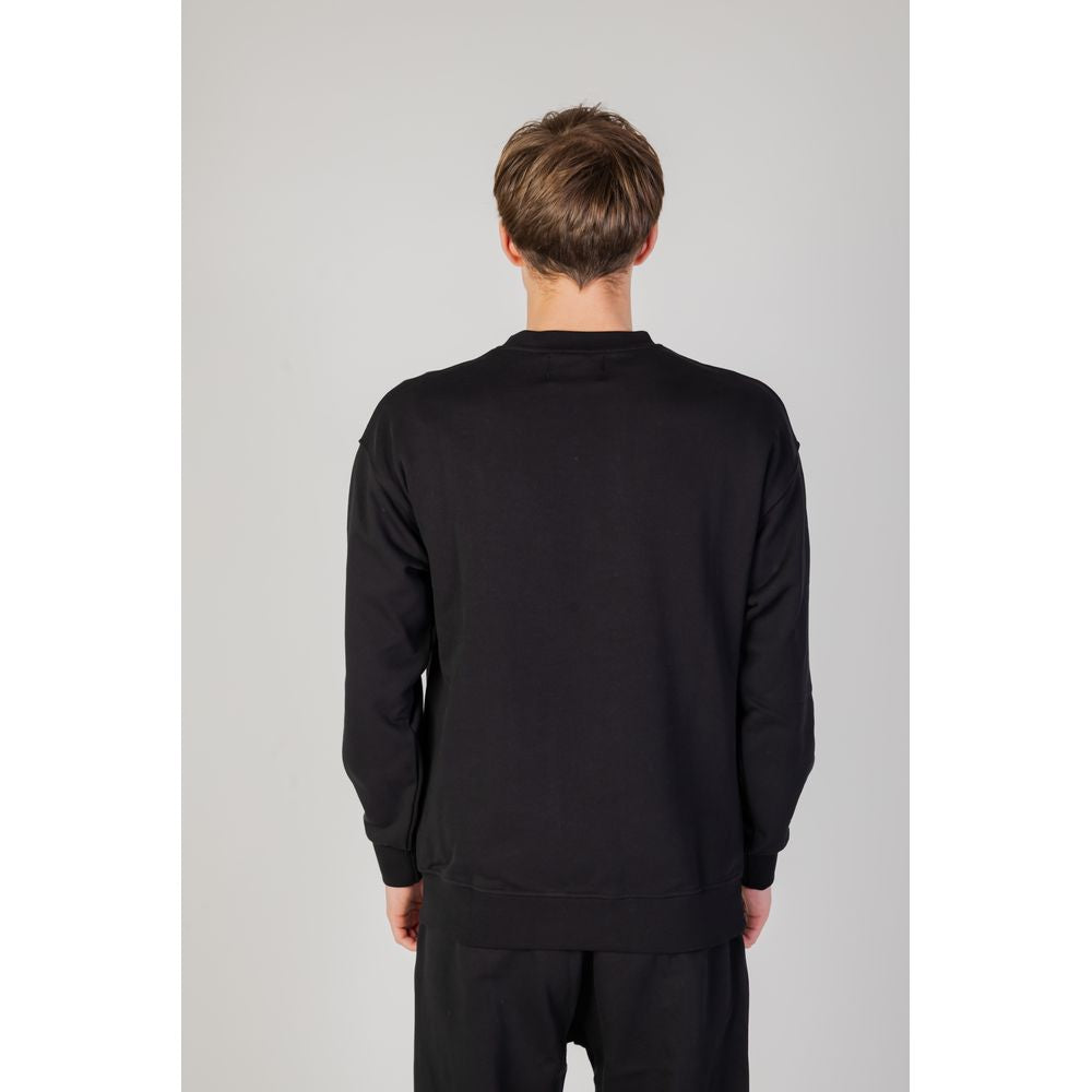 Schwarzes Baumwoll-Sweatshirt