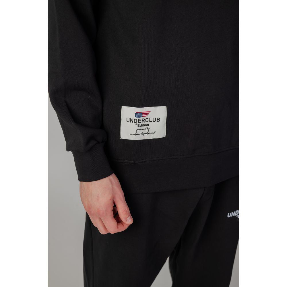 Schwarzes Baumwoll-Sweatshirt