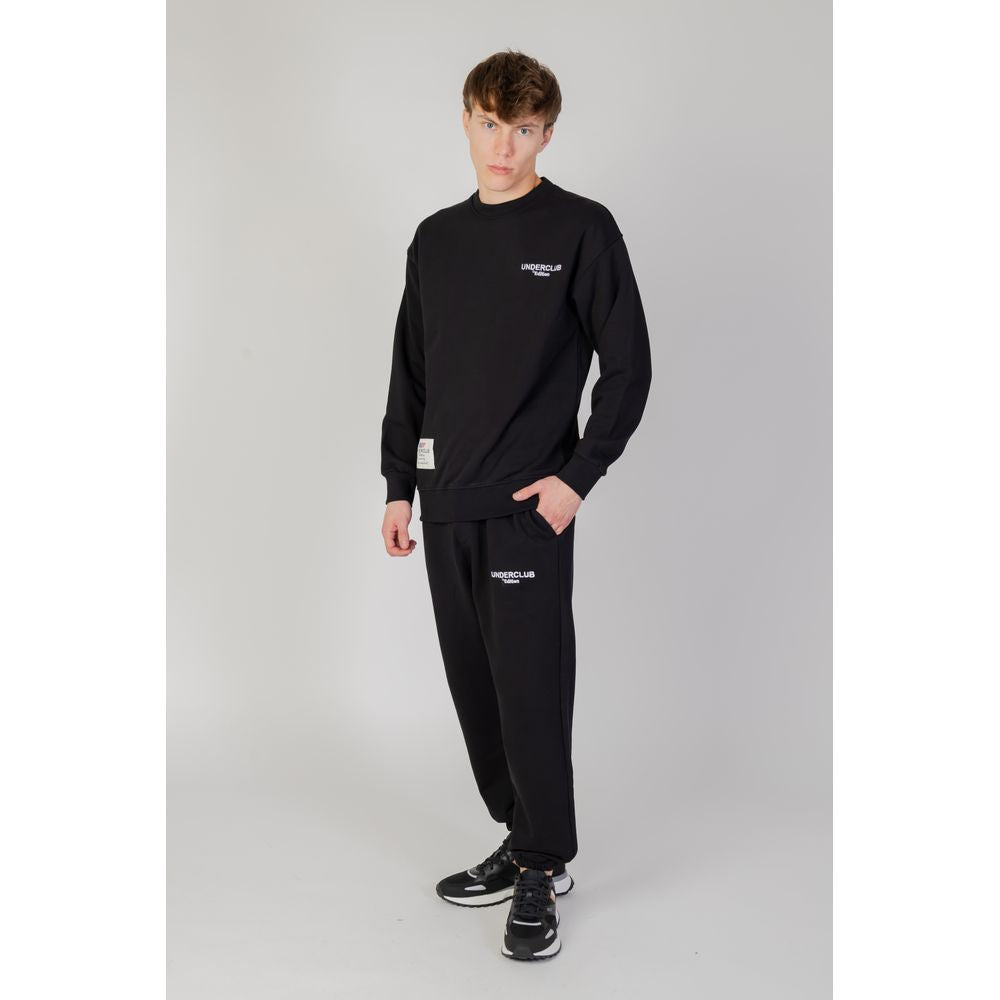 Schwarzes Baumwoll-Sweatshirt