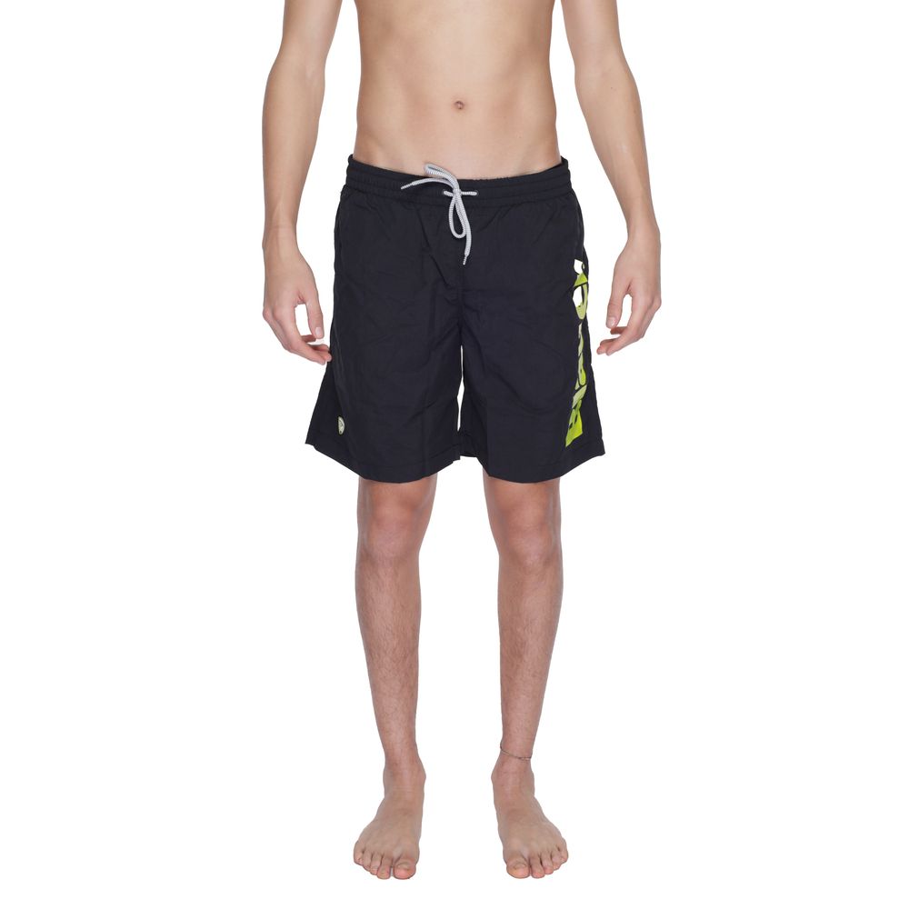 Schwarze Badeshorts aus Polyamid