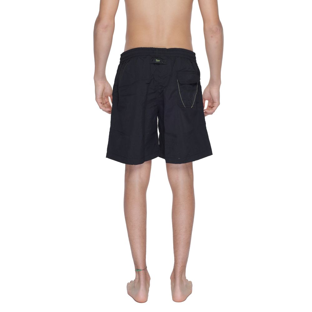 Schwarze Badeshorts aus Polyamid