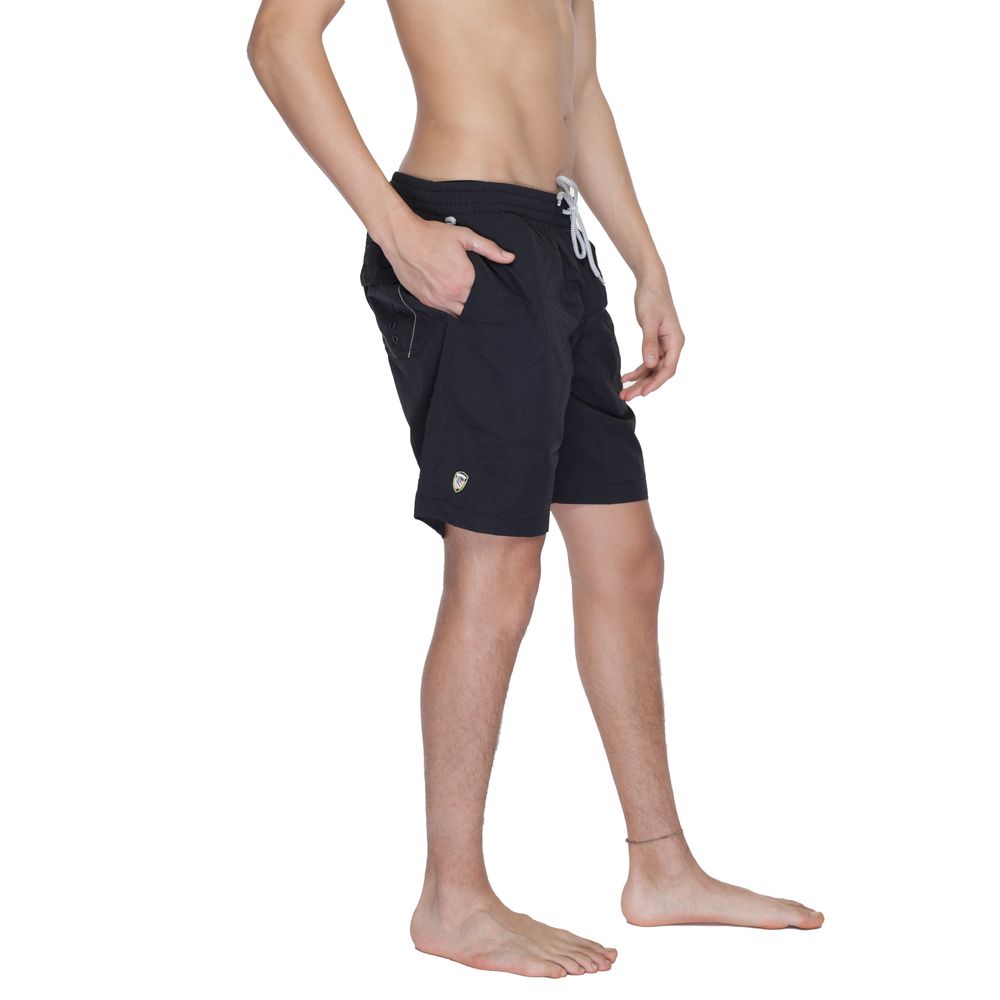 Schwarze Badeshorts aus Polyamid