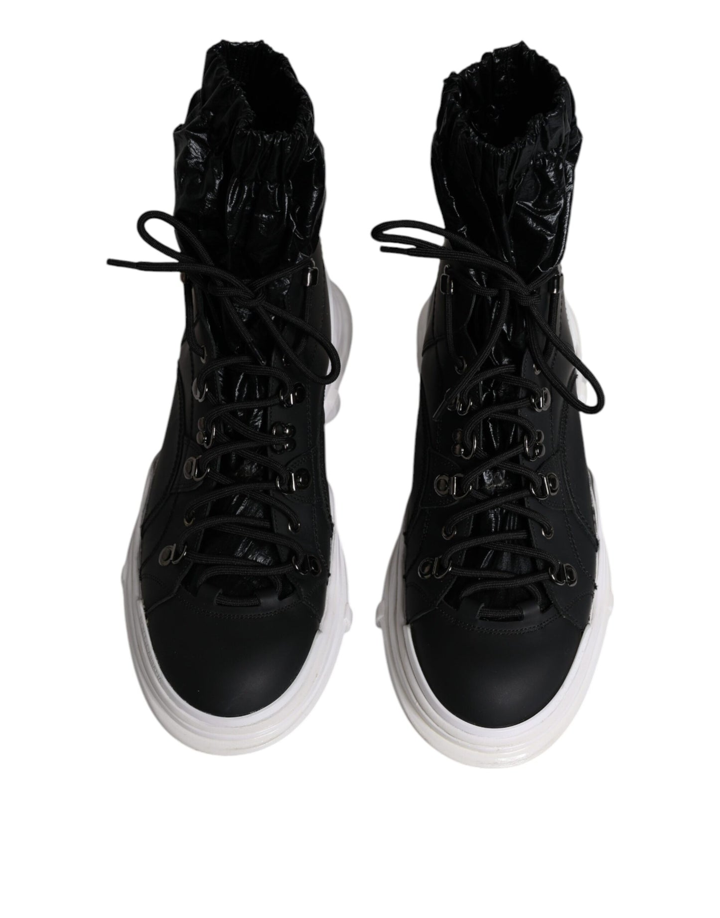 Schwarze Galileo High-Top-Sneakers aus Nylon