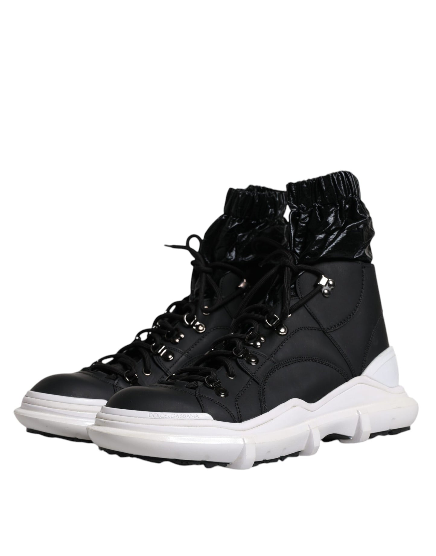 Schwarze Galileo High-Top-Sneakers aus Nylon