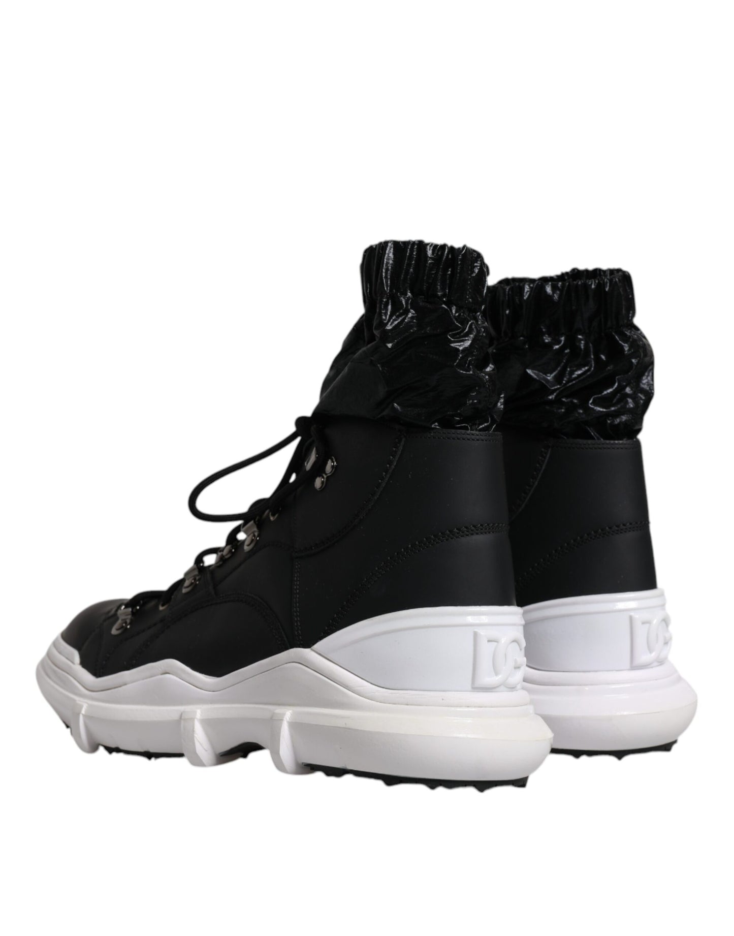 Schwarze Galileo High-Top-Sneakers aus Nylon