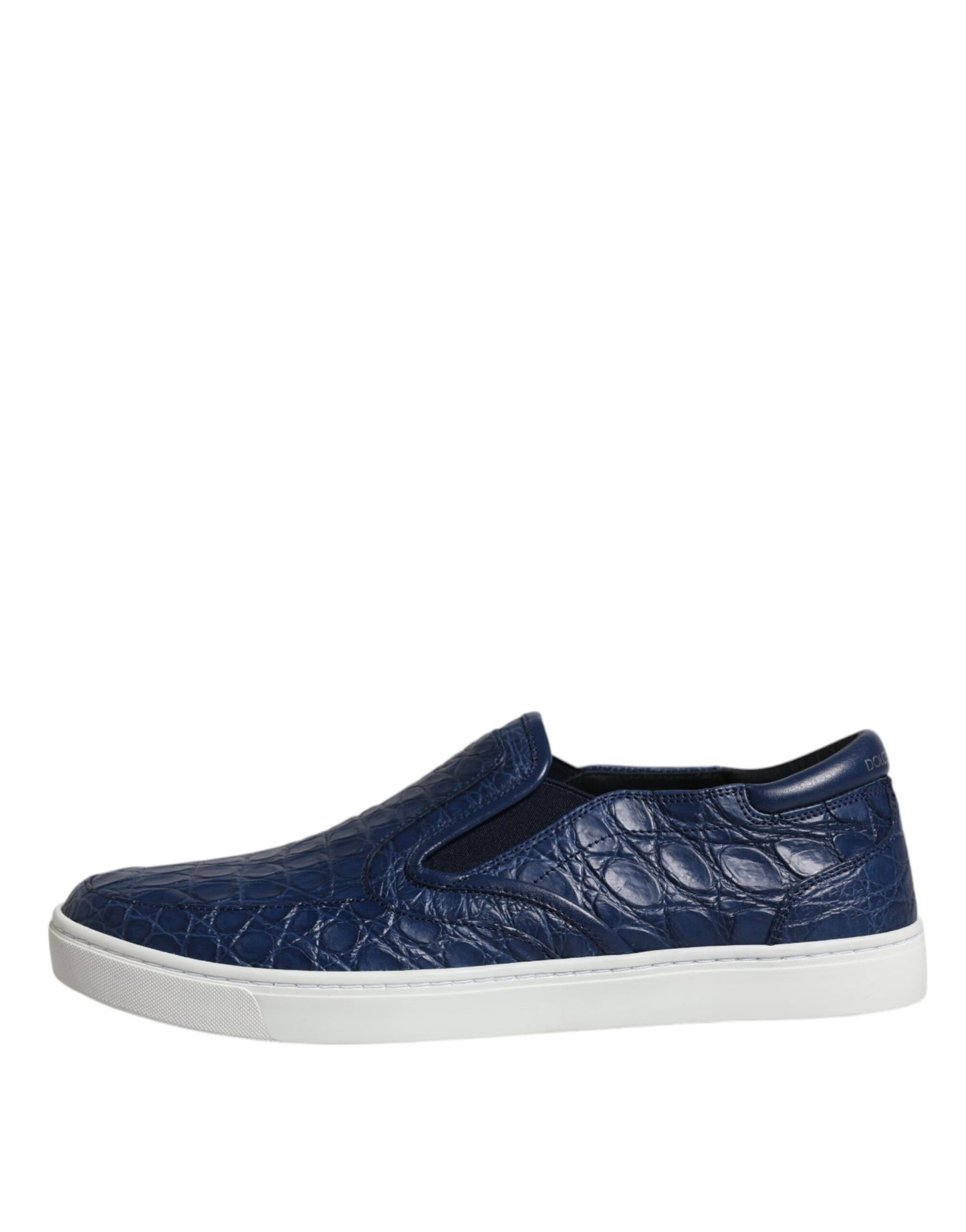 Blaue Krokodil Exotische Leder Herren Sneakers Schuhe