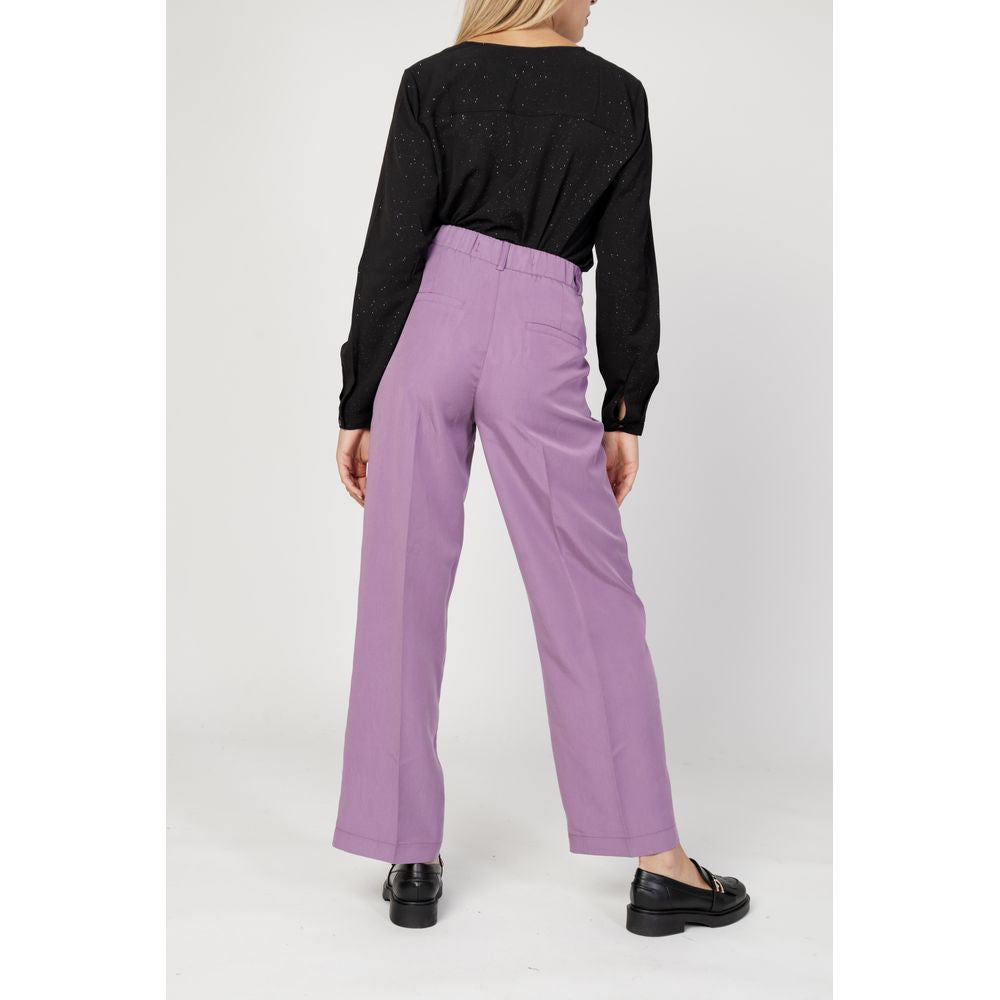 Lila Lyocell-Hose