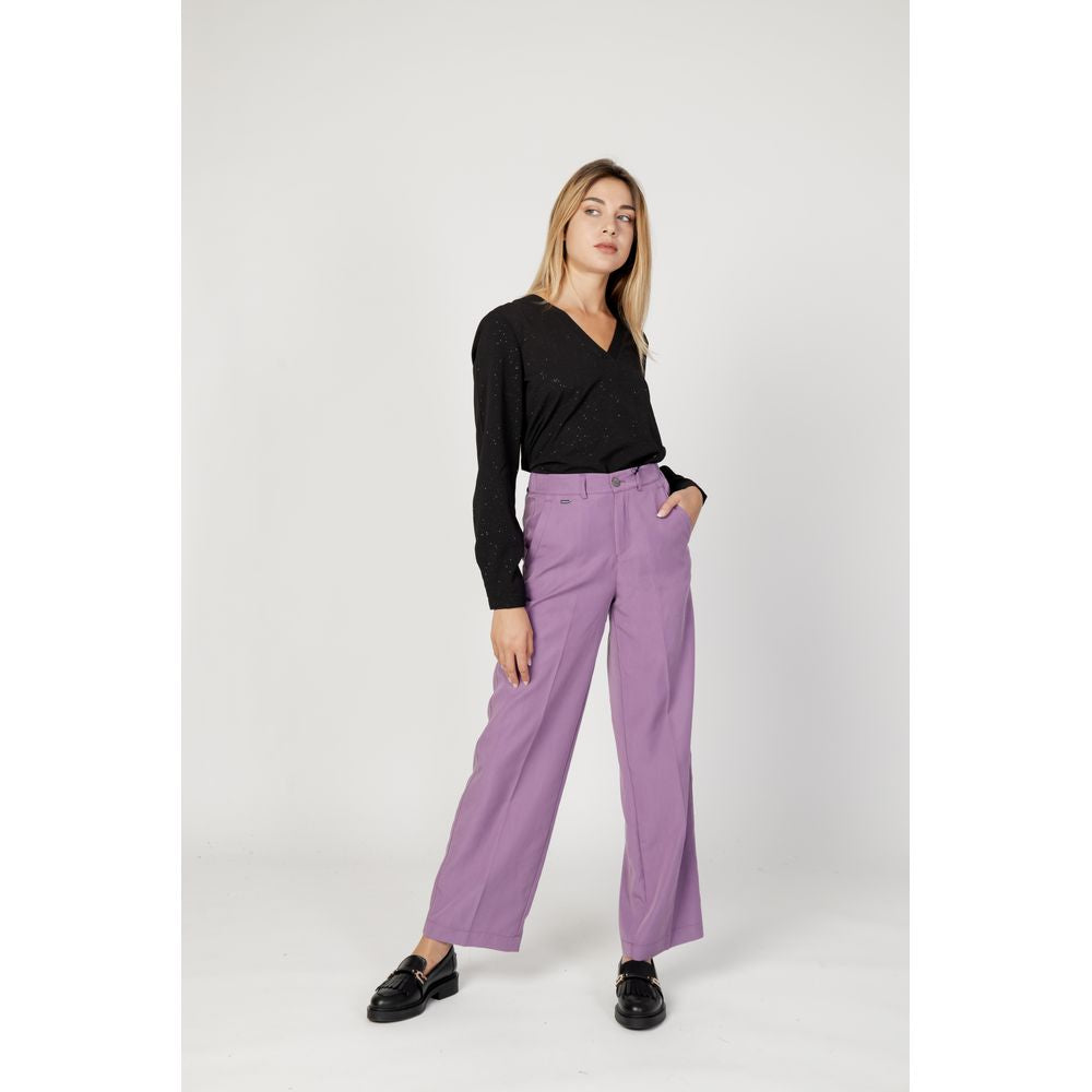 Lila Lyocell-Hose