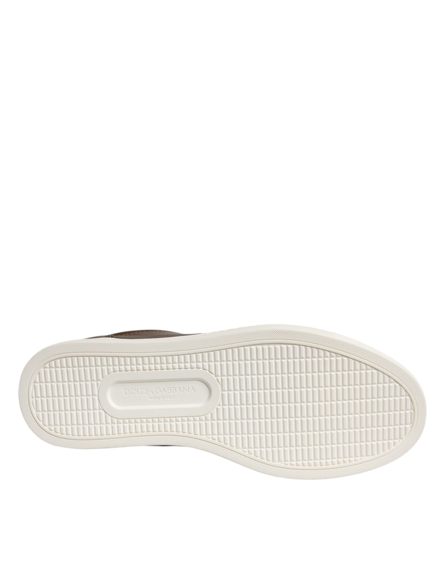 Goldfarbene Leder-Sneakers mit Logo von London für Herren