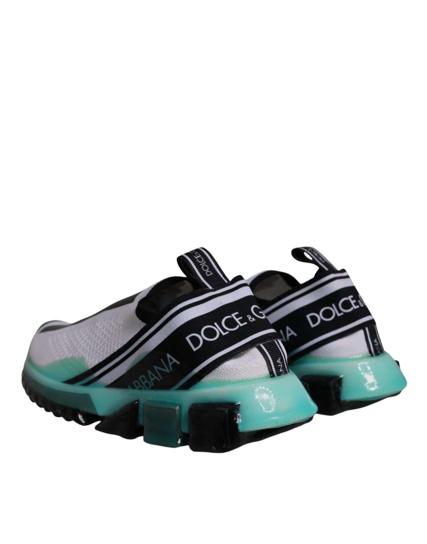 Weiß Blau Sorrento Slip On Sneakers Schuhe