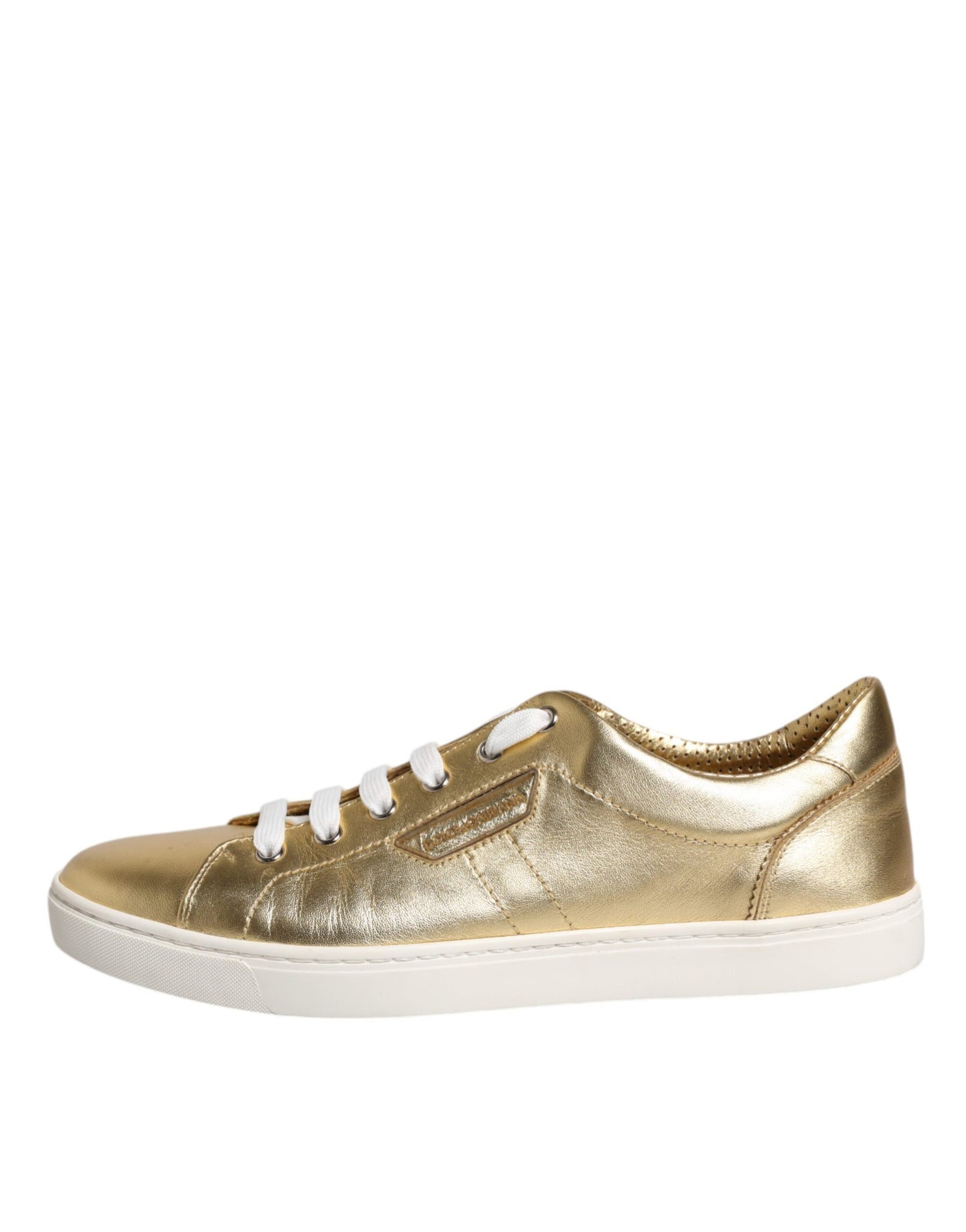 Gold Leder Logo London Herren Sneakers Schuhe