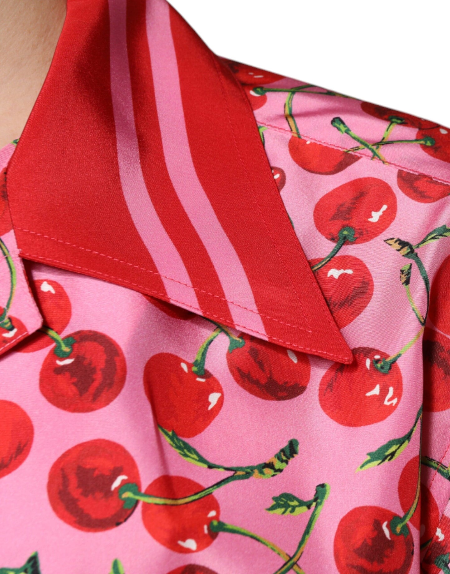 Pink Cherry Freizeithemd aus Seide mit Knopfleiste