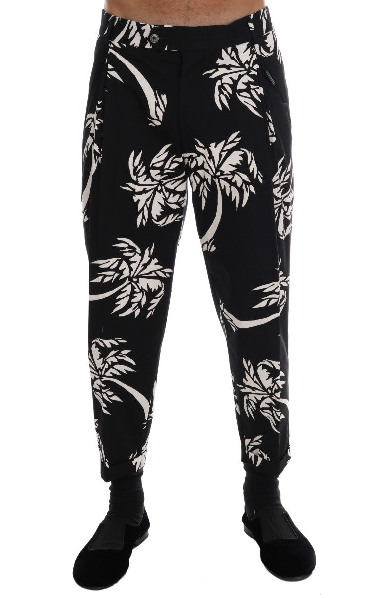 Schwarze Stretchhose aus Baumwolle von Tree