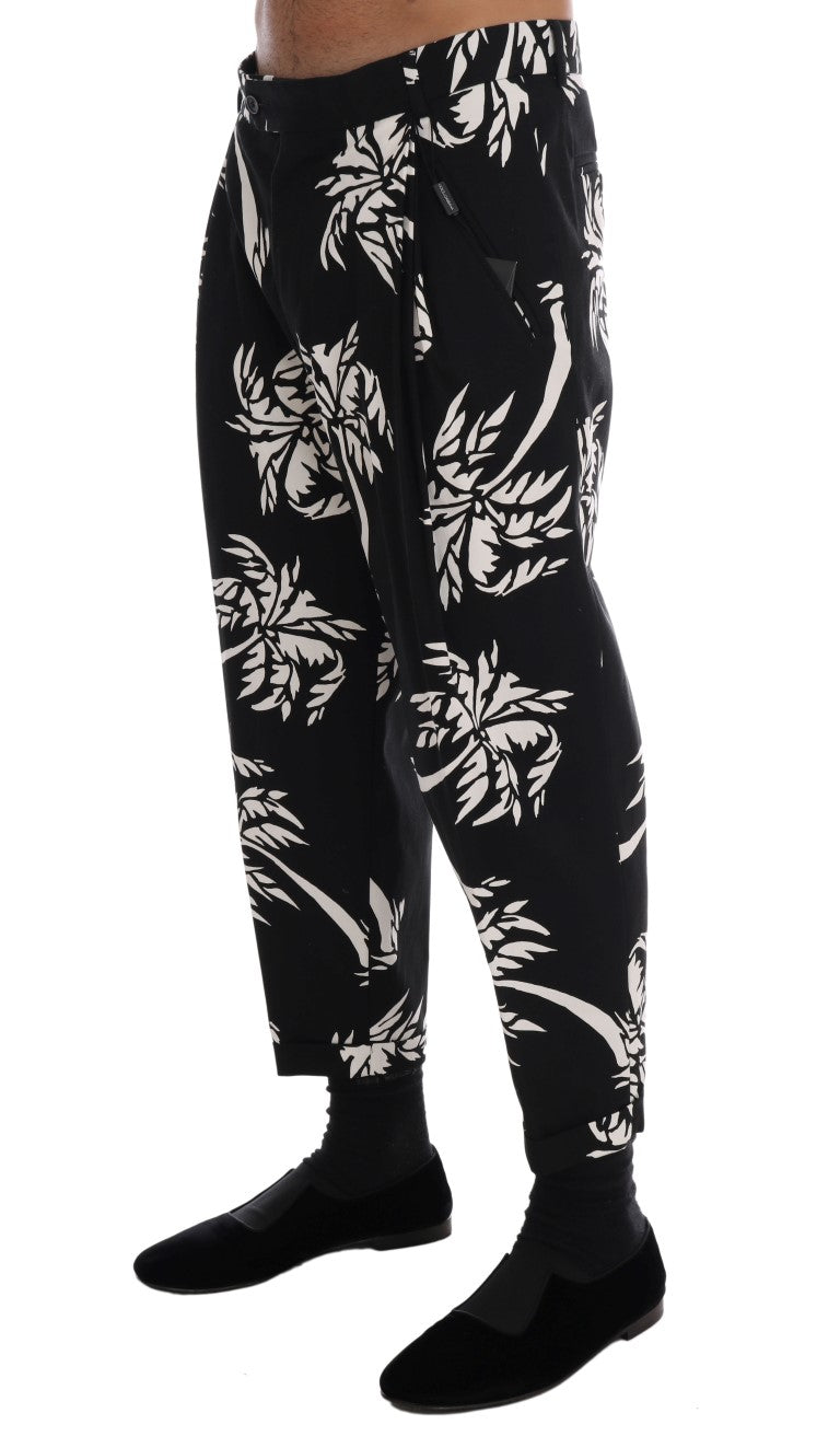 Schwarze Stretchhose aus Baumwolle von Tree
