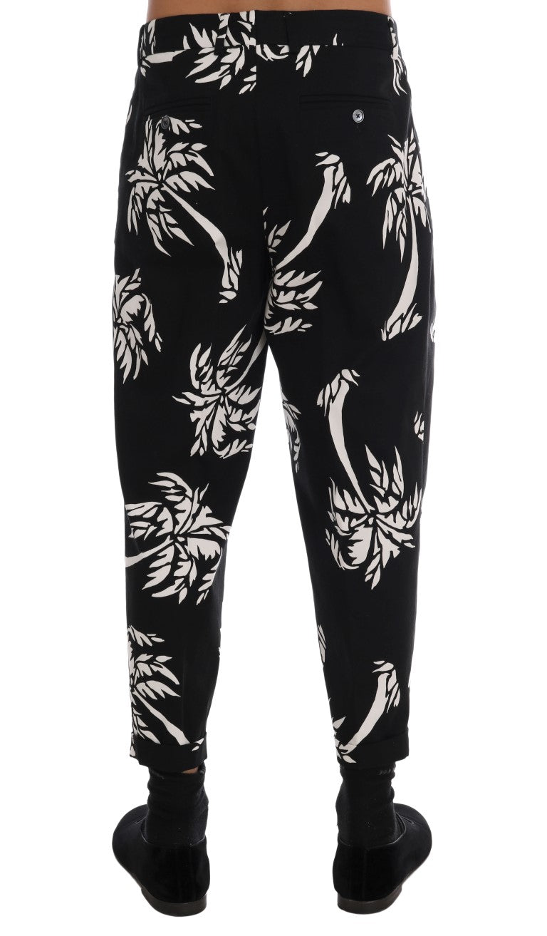 Schwarze Stretchhose aus Baumwolle von Tree