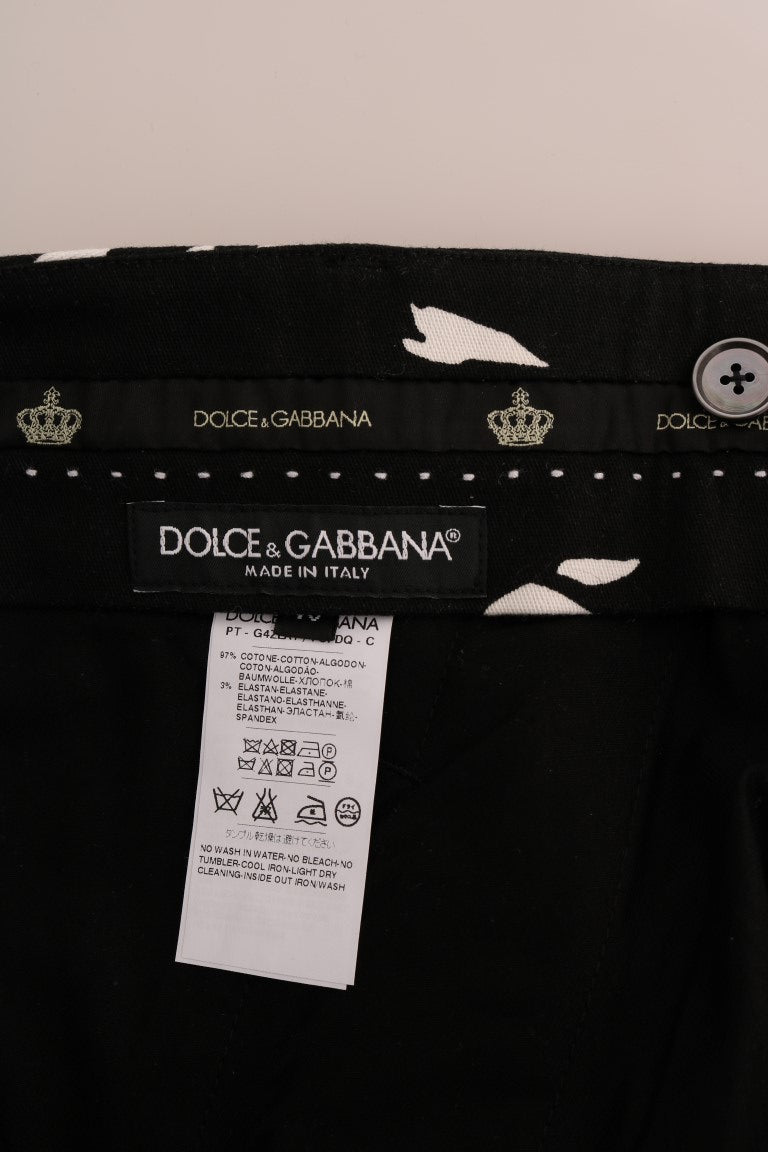 Schwarze Stretchhose aus Baumwolle von Tree