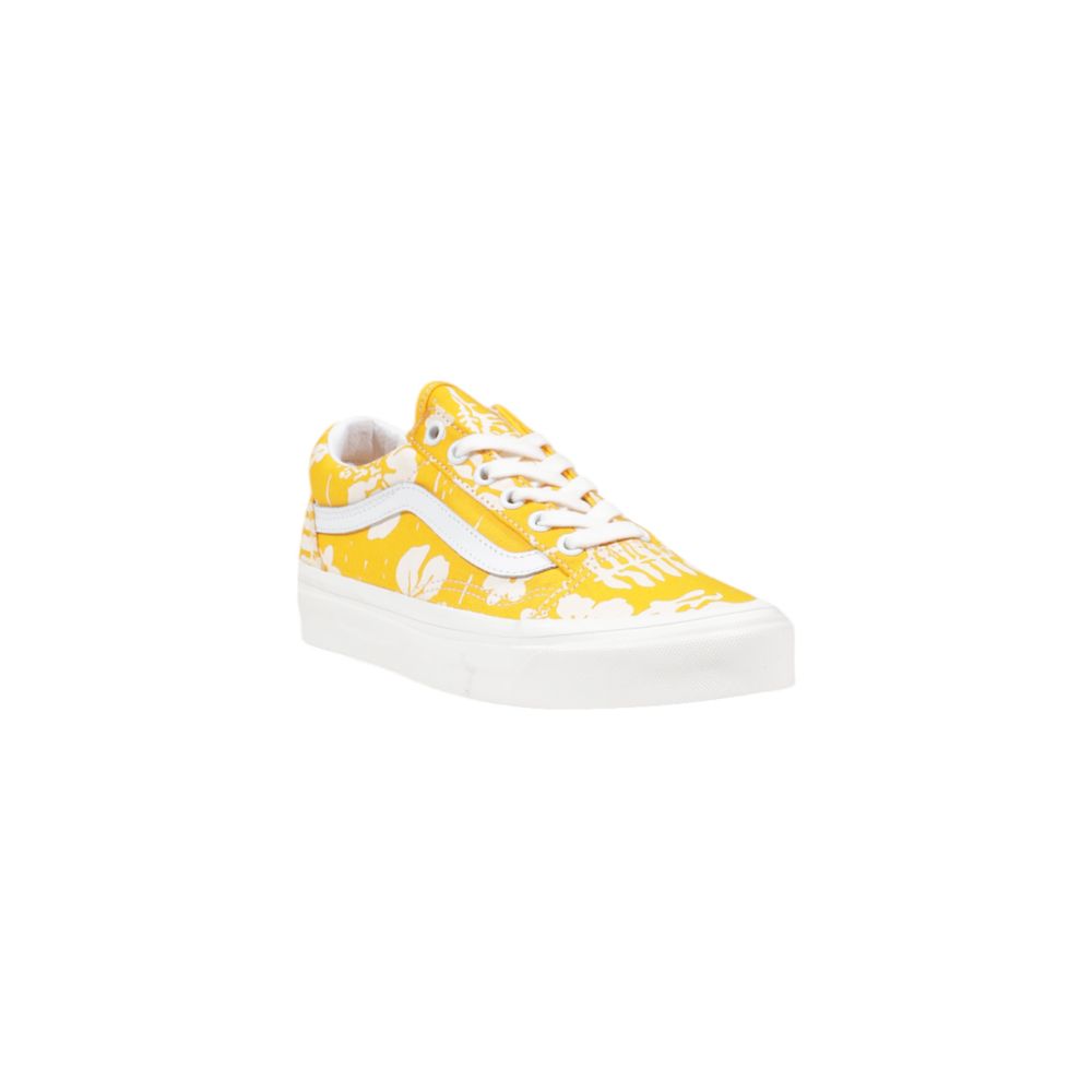 Gelber Stoff-Sneaker