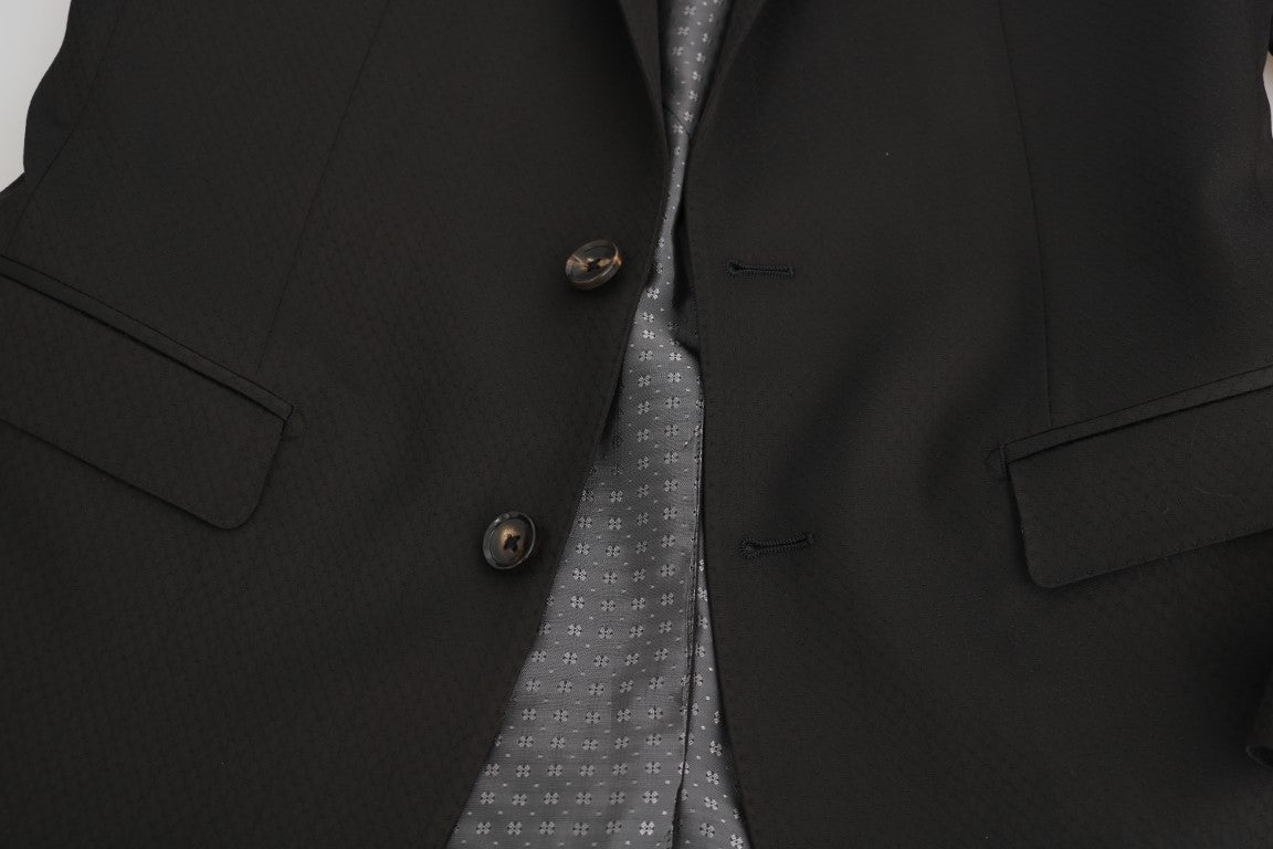 Brauner Woll-Slim-Fit mit Kristallbesatz MARTINI