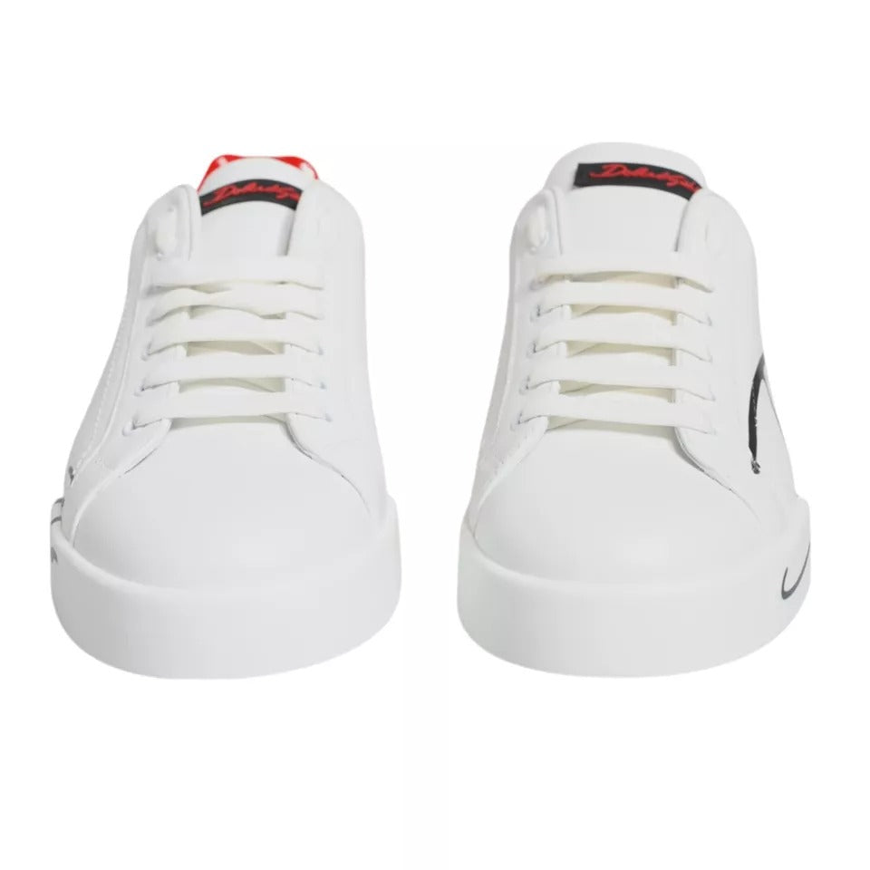 Weiß Rot Portofino Low Top Sneakers Schuhe