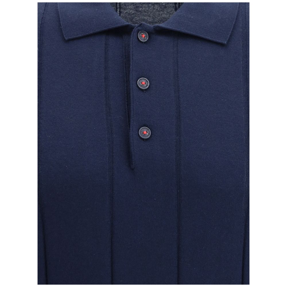 Geripptes Poloshirt