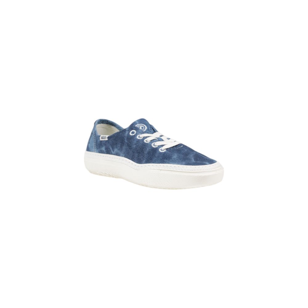 Blauer Stoff-Sneaker