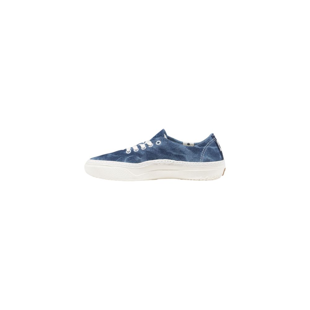 Blauer Stoff-Sneaker