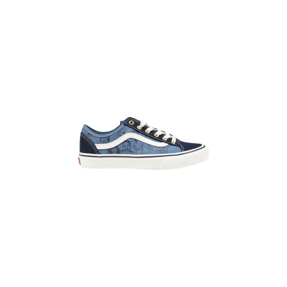 Blauer Wildleder-Sneaker