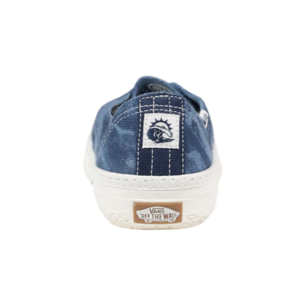 Blauer Stoff-Sneaker