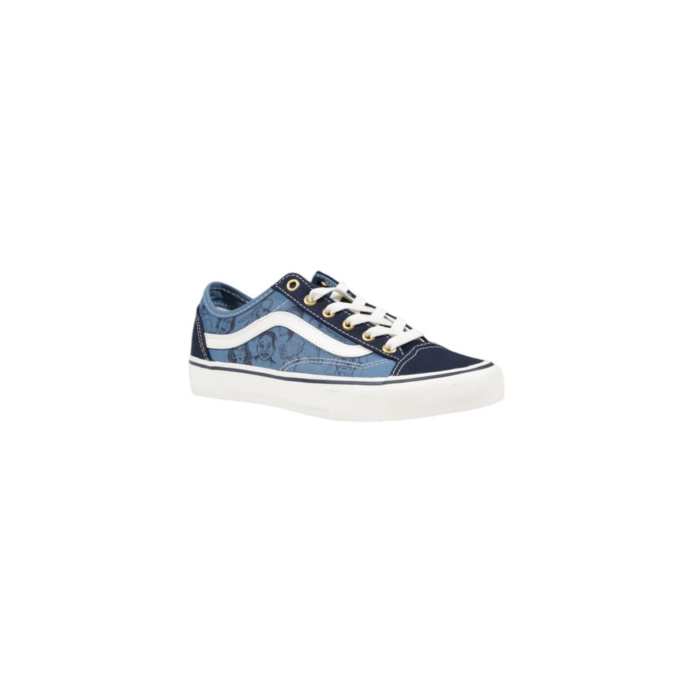 Blauer Wildleder-Sneaker