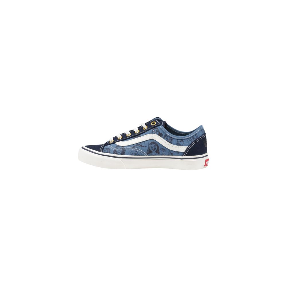 Blauer Wildleder-Sneaker