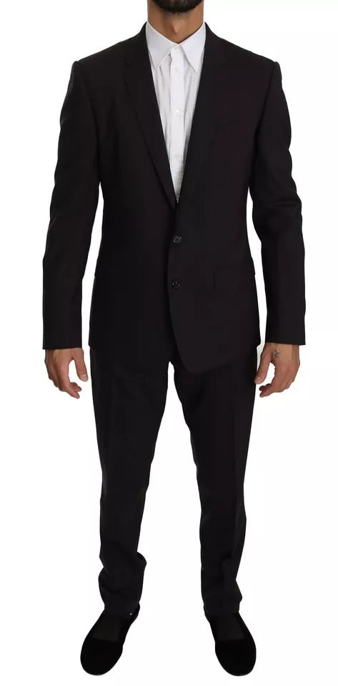 Lila MARTINI Wollstretch 2-teiliger Anzug
