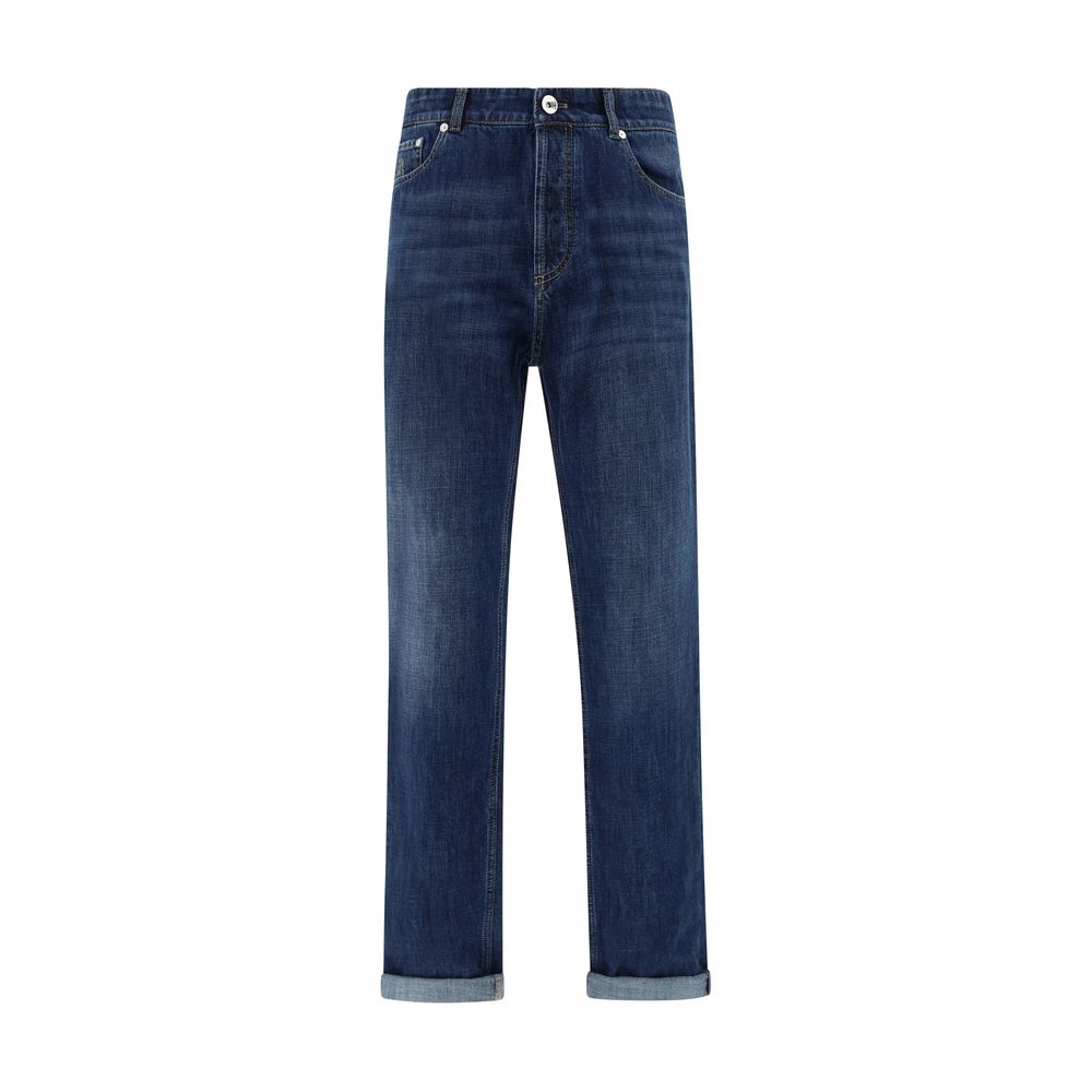 Jeans mit Umschlag