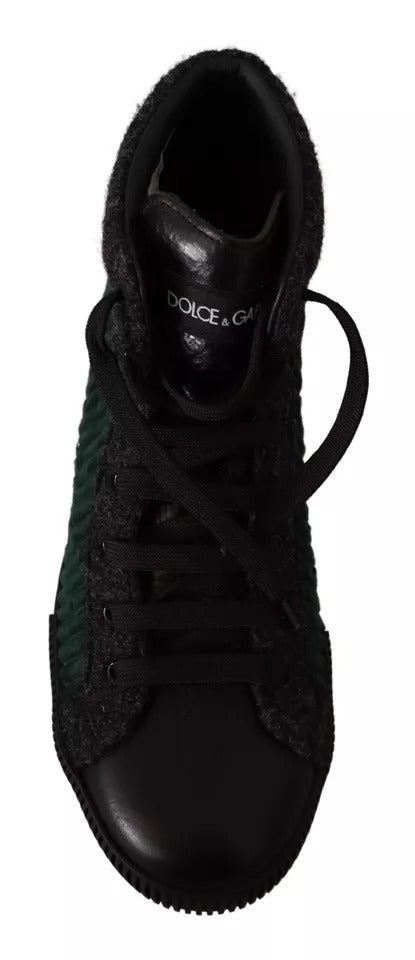Grüne Cord High Tops Sneakers Herren Freizeitschuhe