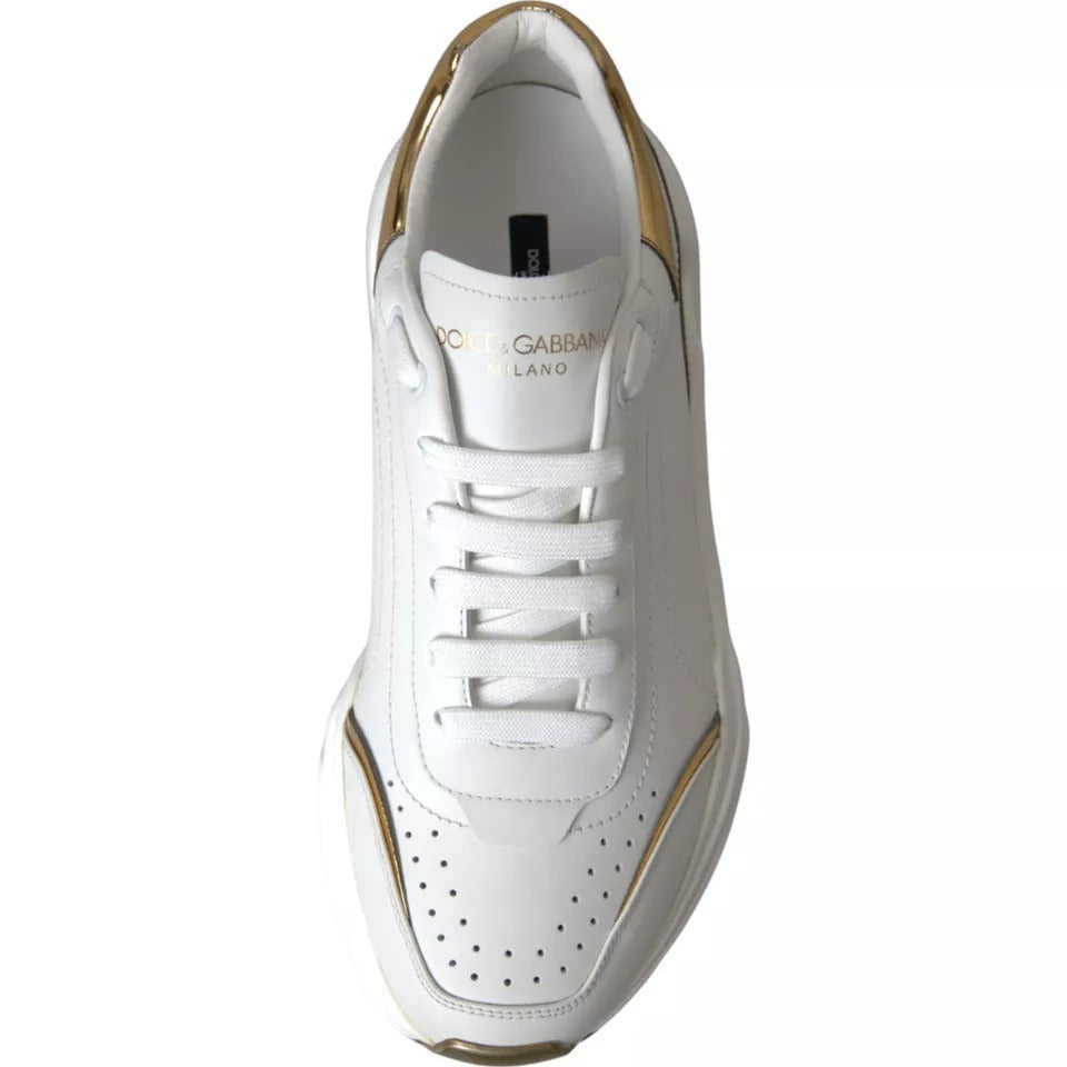 Weißgold DAYMASTER Leder Sneakers Herrenschuhe