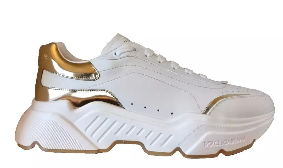 Weißgold DAYMASTER Leder Sneakers Herrenschuhe