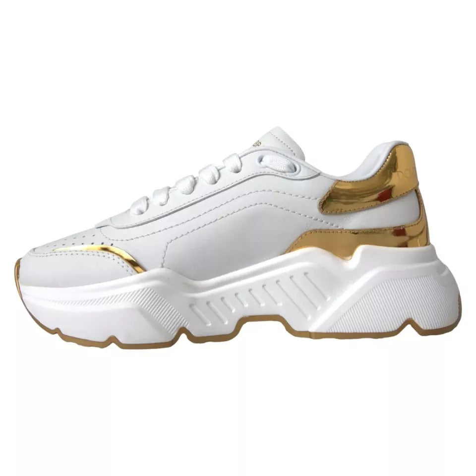 Weißgold DAYMASTER Leder Sneakers Herrenschuhe
