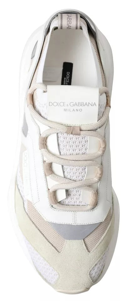 Weiß Beige Leder Sport DAYMASTER Schuhe Sneakers