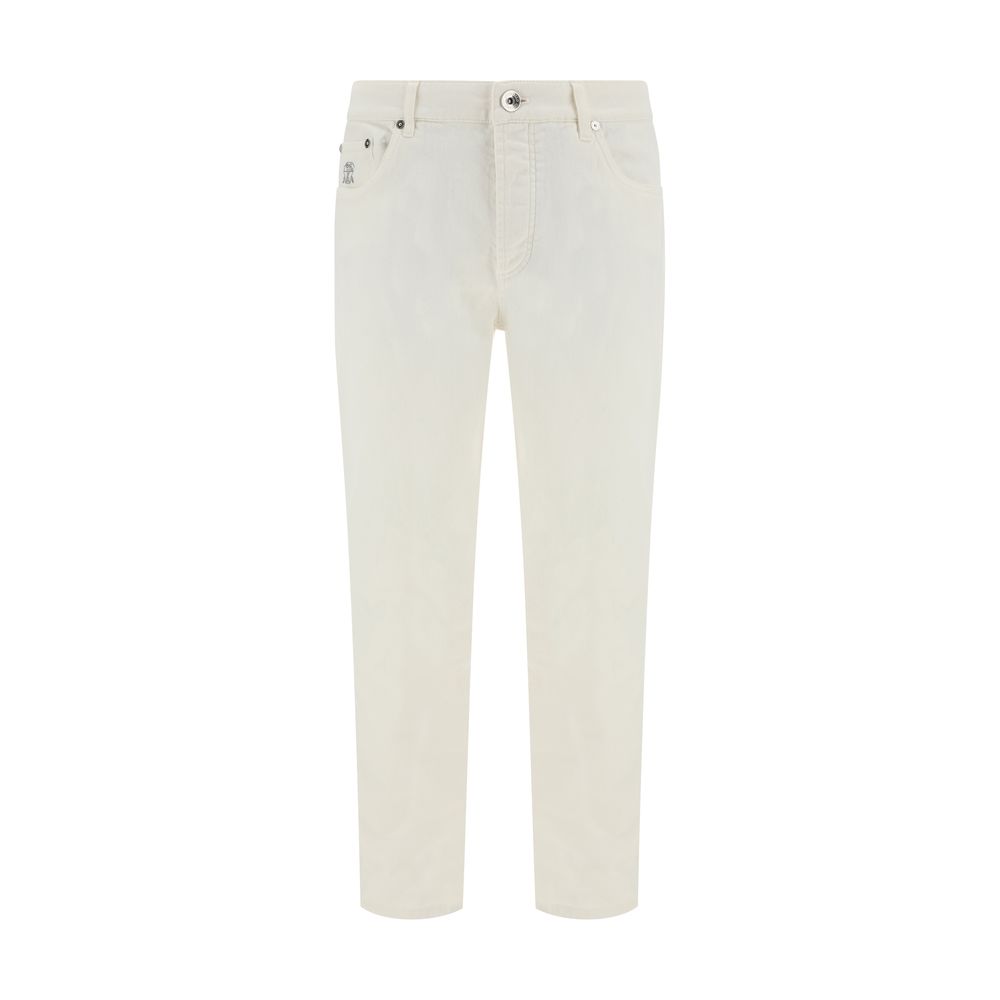 Jeans mit Umschlagsaum