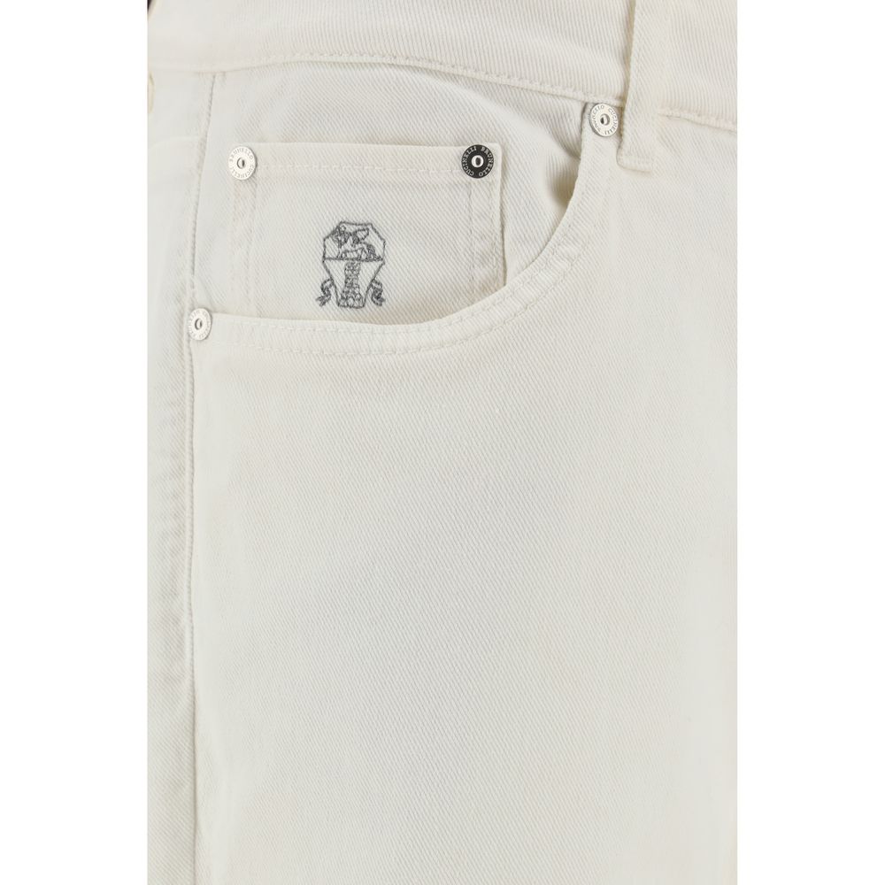 Jeans mit Umschlagsaum